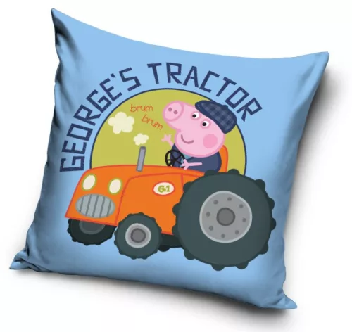 Peppa malac Tractor párna, díszpárna 40 x 40 cm