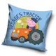 Peppa malac Tractor párna, díszpárna 40 x 40 cm