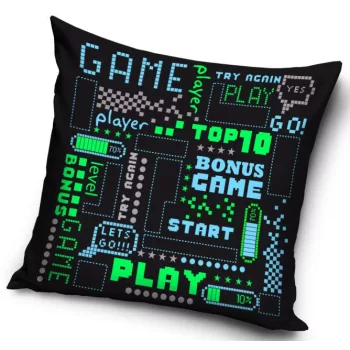 Gamer Bonus Game párna, díszpárna 40 x 40 cm