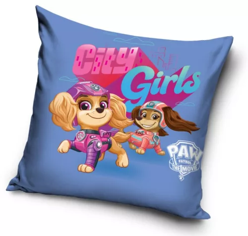 Mancs Őrjárat City Girls párna, díszpárna 40 x 40 cm
