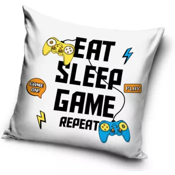 Gamer White párna, díszpárna 40 x 40 cm