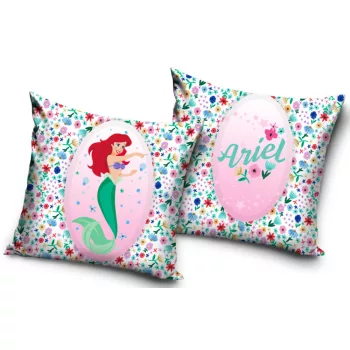 Disney Hercegnők Ariel Flower párna, díszpárna 40x40 cm
