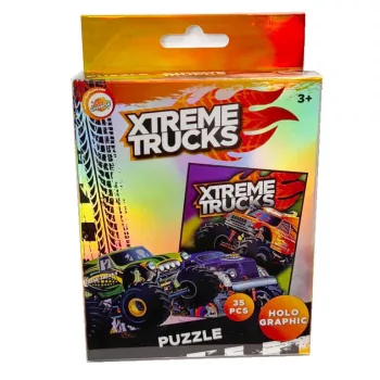 Jármű Xtreme hologrammos mini puzzle 35 db-os