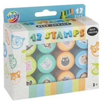 Állatos Blue nyomda szett 12 db-os