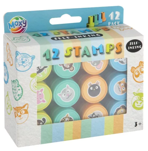 Állatos Blue nyomda szett 12 db-os