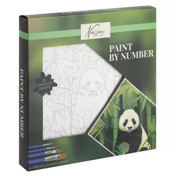 Panda Nassau számfestő készlet 20x20 cm