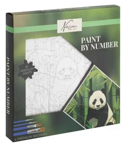 Panda Nassau számfestő készlet 20x20 cm