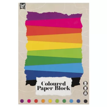 Színes Craft Bright rajzblokk 24x34 cm 12 szín