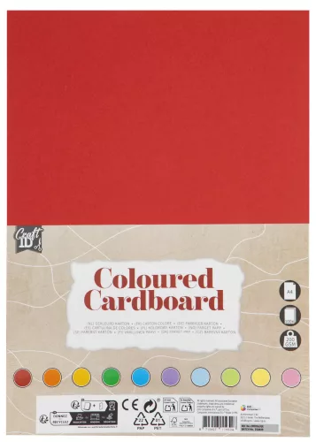 Színes Craft Multicolour karton papír A4 10 szín