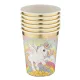 Unikornis Rainbow papír pohár 6 db-os 250 ml