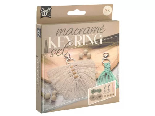 Makramé Craft kulcstartó készítő kreatív szett 2 db-os