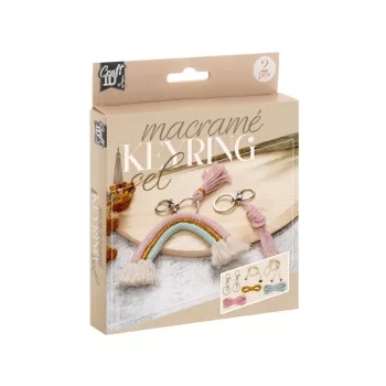   Makramé Rainbow kulcstartó készítő kreatív szett 2 db-os