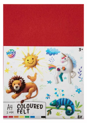 Színes Moxy kreatív filc lapok 8 ív