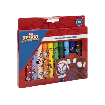 Pókember Spidey kimosható textil filctoll 12 db-os
