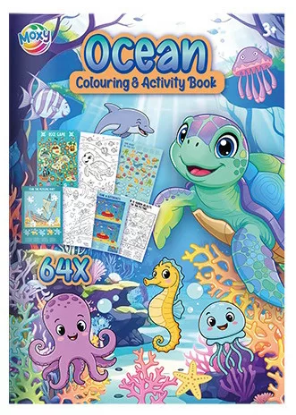 Állatos Ocean színező és activity szett 64 oldalas