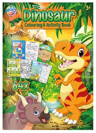 Dinoszaurusz Kids színező és activity szett 64 oldalas