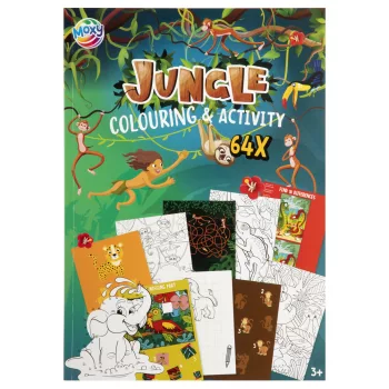 Dzsungel Fun színező és activity szett 64 oldalas