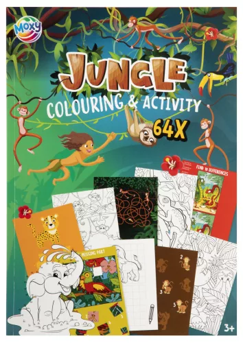 Dzsungel Fun színező és activity szett 64 oldalas
