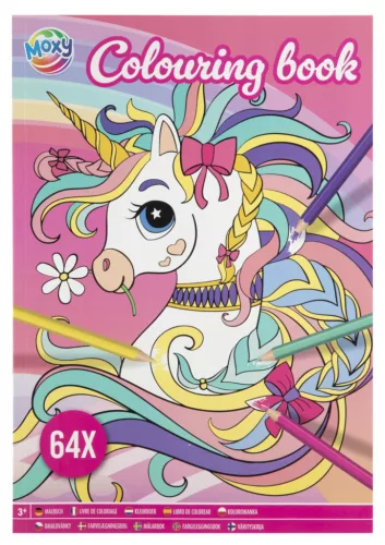Unikornis Moxy színező 64 oldal