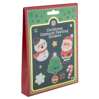 Karácsonyi Holiday gyémántszemes matrica szett 12 db-os