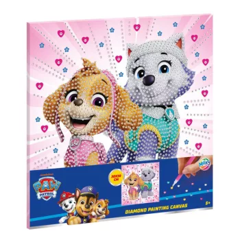   Mancs Őrjárat Girls Power gyémántszemes kirakó vásznon 30x30 cm