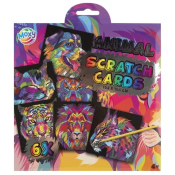 Állatos Colorful scratch képkarcoló készlet