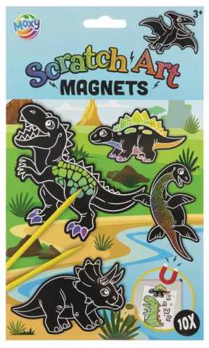 Dinoszaurusz Rawr scratch képkarcoló készlet mágnessel
