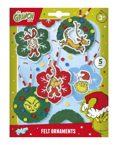 A Grincs Dr Seuss karácsonyfa dísz 5 db-os