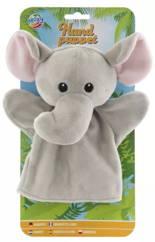 Elefánt Moxy kesztyűbáb 21 cm