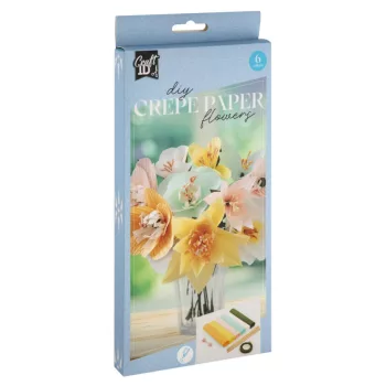 Színes virág Spring krepp papír dekorációs szett