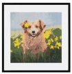 Állatos Dog gyémántszemes kirakó 30x30 cm
