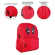 Deadpool Red iskolatáska, táska 41 cm