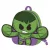 Bosszúállók Hulk plüss hátizsák, táska 22 cm