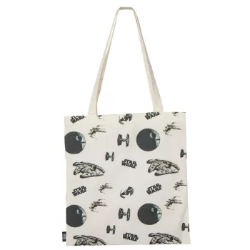 Star Wars Black shopping bag, bevásárlótáska 40 cm