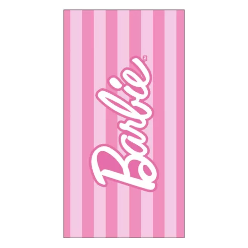 Barbie Striped fürdőlepedő, strand törölköző 70x140cm (Fast Dry)