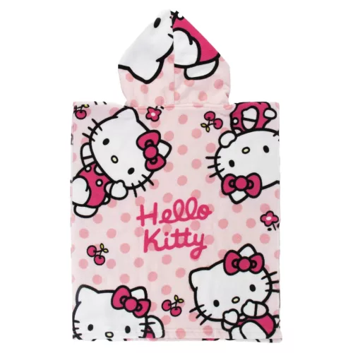 Hello Kitty Cherry strand törölköző poncsó 50x115 cm (Fast Dry)