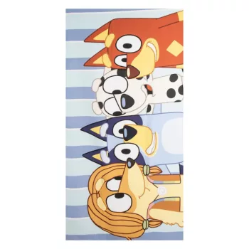   Bluey Happy Moments fürdőlepedő, strand törölköző 70x140cm (Fast Dry)