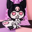 Hello Kitty Kuromi Heart fürdőlepedő, strand törölköző 70x140cm (Fast Dry)