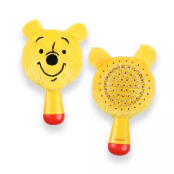 Disney Micimackó Yellow  mini plüss hajkefe 13 cm