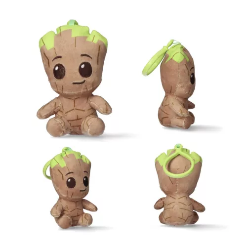 Bosszúállók Groot 3D plüss figura akasztóval, táskadísz 13 cm
