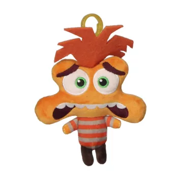   Disney Agymanók Anxiety 3D plüss figura akasztóval, táskadísz 13 cm