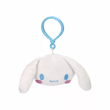   Hello Kitty Cinnamoroll Head 3D plüss figura akasztóval, táskadísz 21 cm