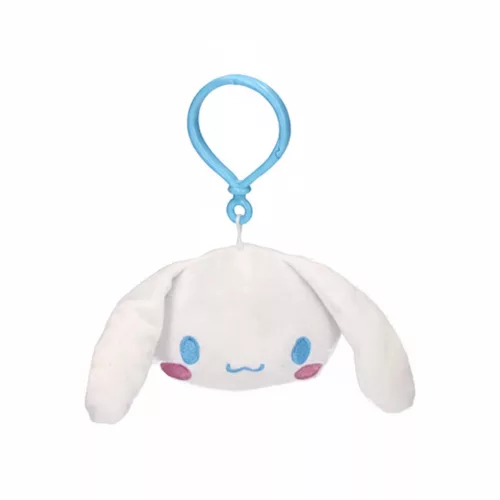 Hello Kitty Cinnamoroll Head 3D plüss figura akasztóval, táskadísz 21 cm