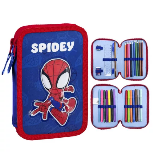 Pókember Spidey tolltartó töltött 2 emeletes