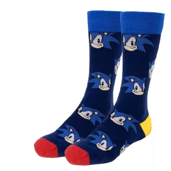   Sonic a sündisznó Face felnőtt hosszú szárú zokni 40/46
