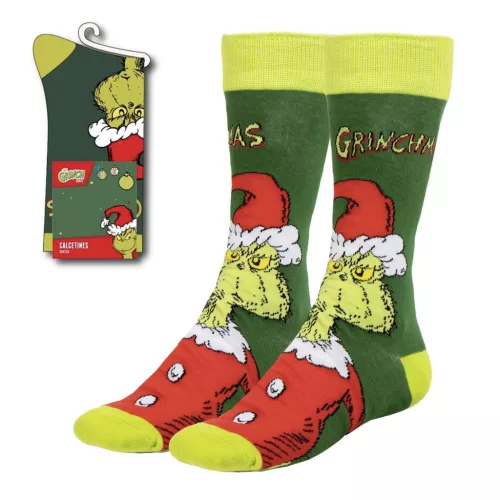 A Grincs Santa férfi hosszú szárú zokni 38/45