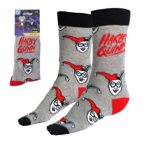 Harley Quinn Grey felnőtt hosszú szárú zokni 36/43