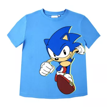  Sonic a sündisznó Run gyerek rövid póló, felső 6 - 12 év / 116 - 152 cm