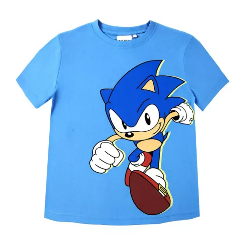 Sonic a sündisznó Run gyerek rövid póló, felső 6 - 12 év / 116 - 152 cm