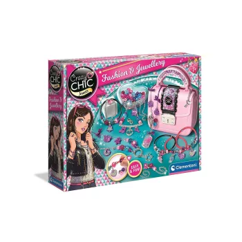   Crazy Chic Jewels ékszerkészítő szett kézitáskával Clementoni